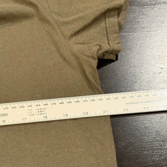 True Religion Mens Horseshoe Logo Short Sleeve Tee Olive Green T-Shirt sz Large - Picture 8 of 9